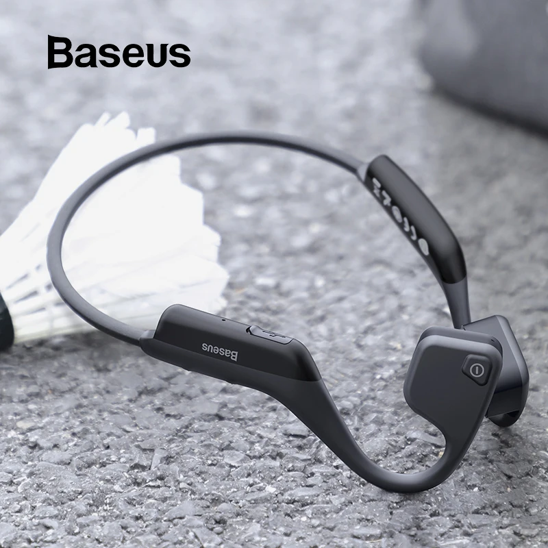 Baseus BC10 костной проводимости Bluetooth наушники Спорт на открытом воздухе Водонепроницаемый Беспроводные наушники с кожей-дружественный материал