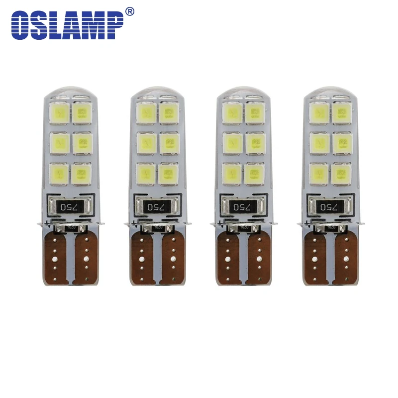 Oslamp 4 шт. T10 192 W5W Автомобильный светодиодный светильник 2835 Чип Белый зазор Break s