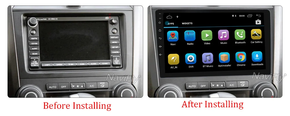 Flash Deal NaviFly Android 8.1 car multimedia player for Honda CRV CR-V 2007-2011 autoradio gps Video audio stereo player WIFI BT RDS 1080P 3