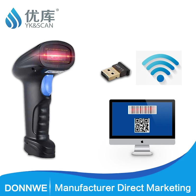 Youku التلقائي الباركود ماسحة سماعة لاسلكية تعمل بالبلوتوث ماسحة المحمولة USB بار رمز ماسحة لنظام Pos 960*640 1.8 متر/الثانية ماسحة