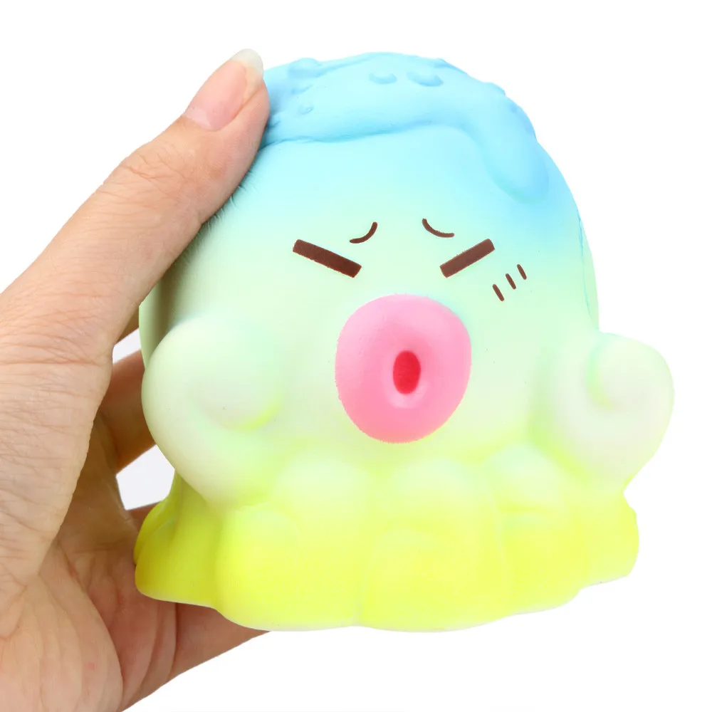 Squishy Джамбо Осьминог антистресс мягкими приколами розыгрыш игрушки замедлить рост выжать крем игрушка 30S71227 Перевозка груза падения