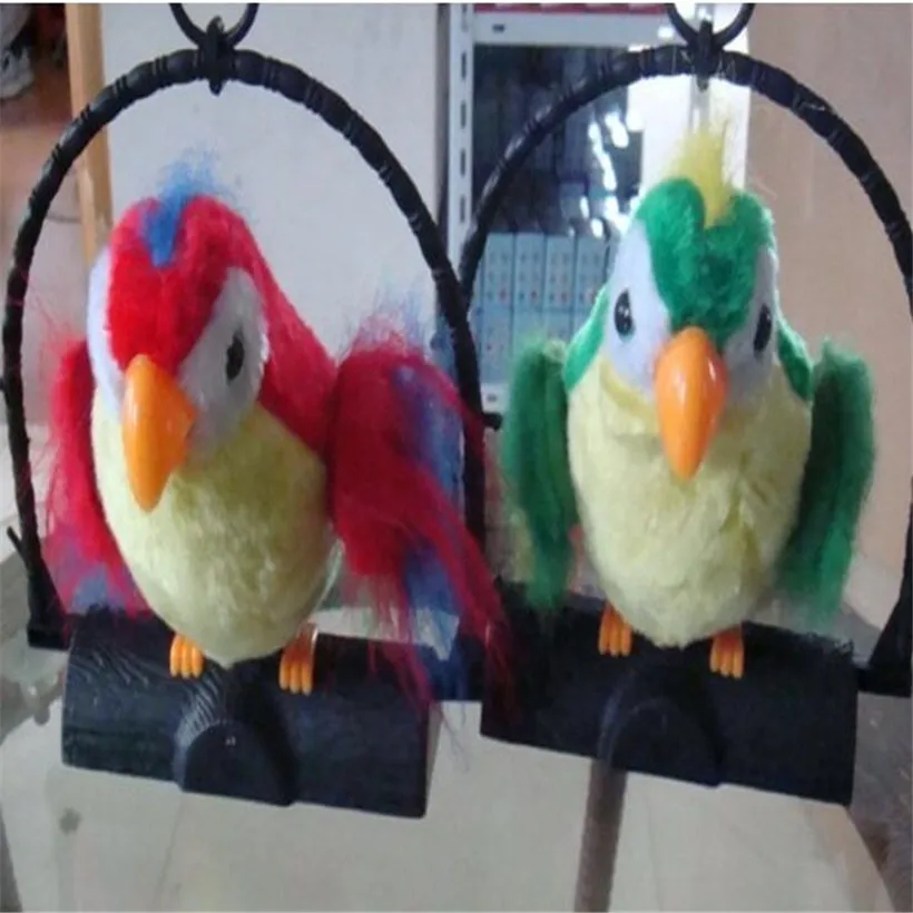 

High Quality Funny Interactive 19 CM Electric Magic Speech Sound Recording Parro Smart Color Llings Induction Toy Electronic Pet