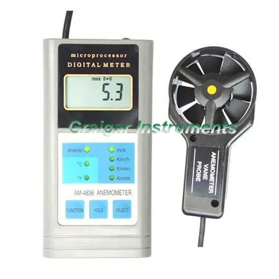 

Digital Anemometer AM4836 wind tester