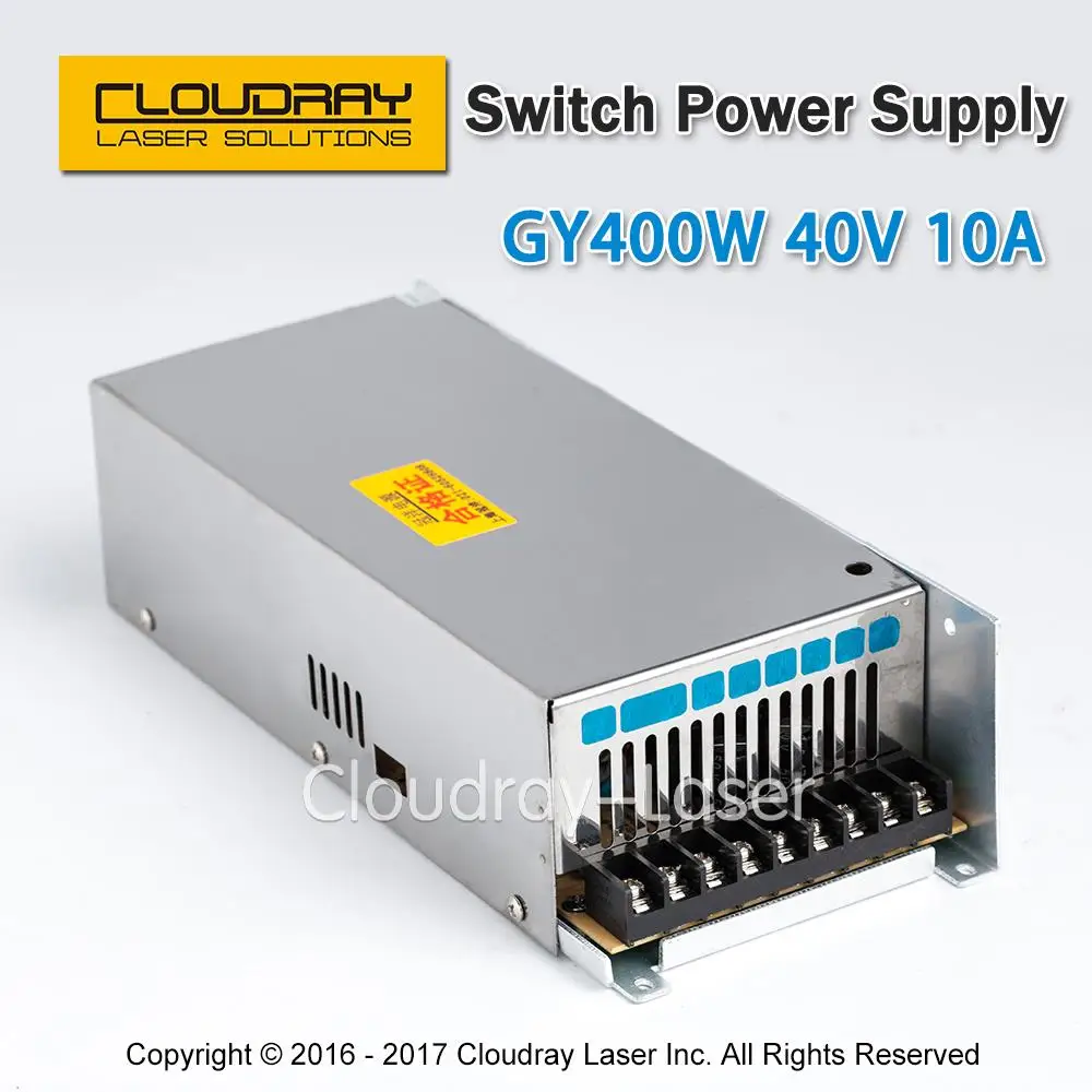 Cloudray Guanyang переключатель Питание 40V 10A 400W для 57 Драйвер шагового двигателя ЧПУ станок для лазерной резки и лазерной гравировки машина GY400W-40-A