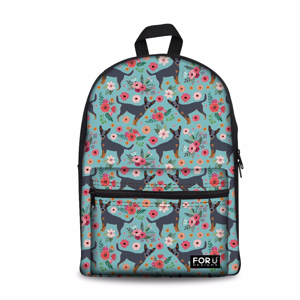 

Customized Australian Cattle Dog School Backpack For Girls Teenager Student Kids School Bags Canvas Children Book Bag Mochila