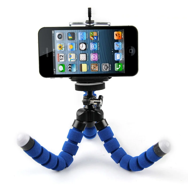Mini Portable Flexible Sponge Octopus Tripod Stand Mount With Holder For Phone font b Action b