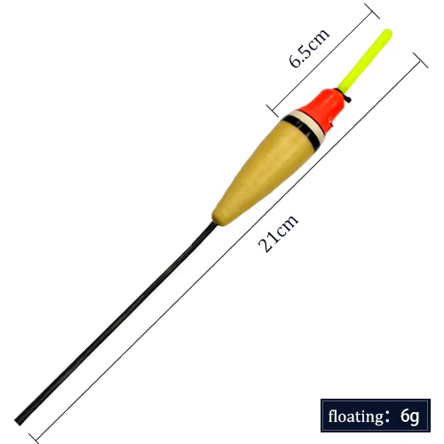 FISH KING бренд 10 шт./партия 3g 4g 5g 6g 7g рыбацкая лодка из Бальзы поплавок Flotteur Peche для ловли карпа Galleggianti Pesca - Цвет: 6g