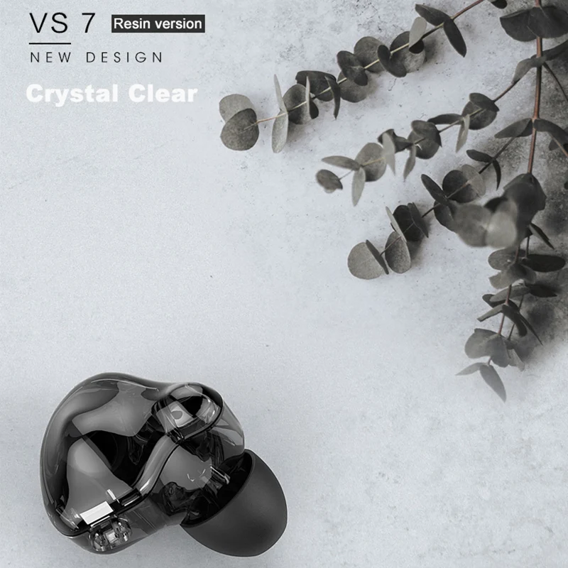Динамические Hi Fi наушники VSONIC VS7 VS 7 ICEBERG (версия из смолы) Внутриканальные IIEM со