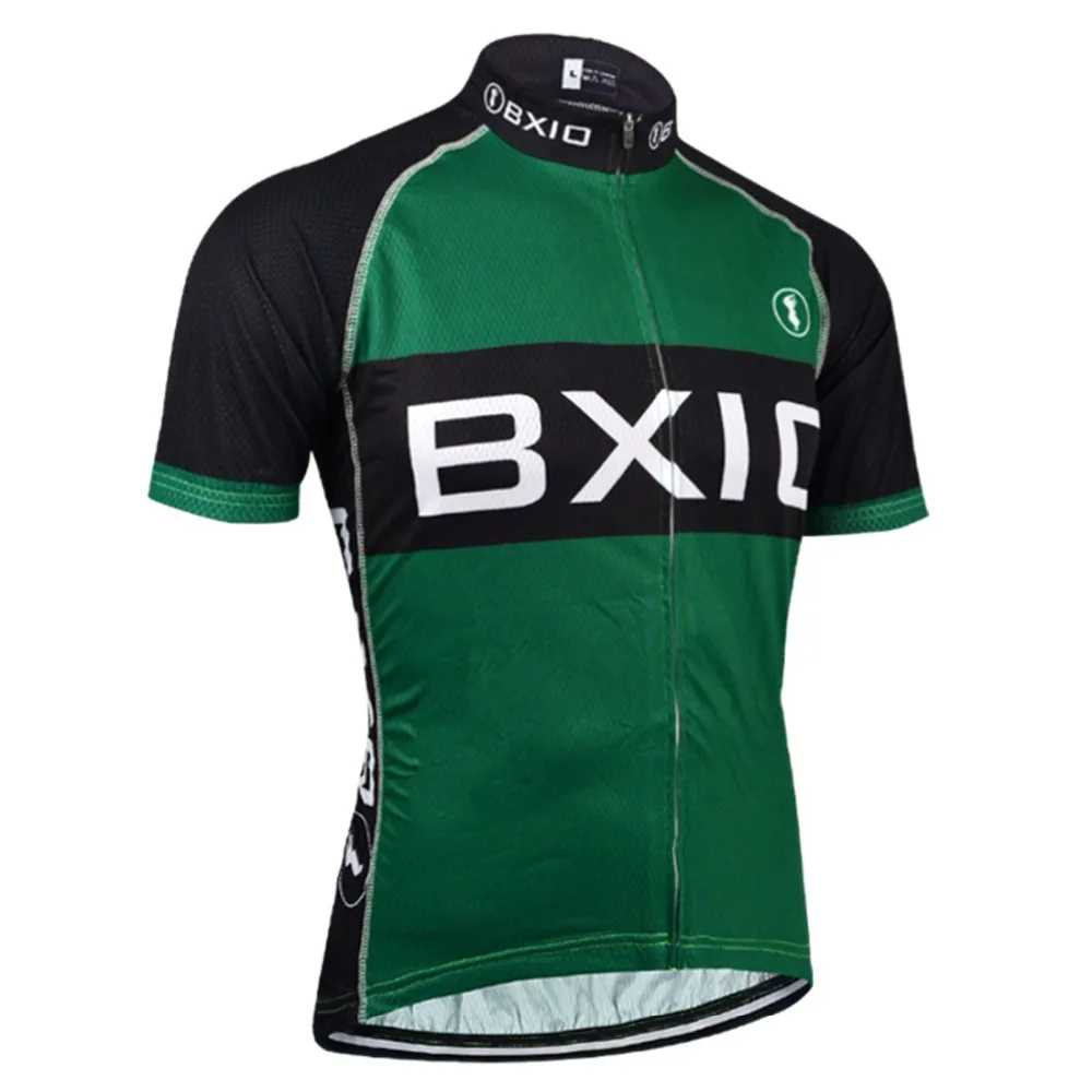 BXIO Brand Green Cycling Jersey Men Full Zipper Ropa Ciclismo Anti-Pilling Two Side With Breathable Mesh Bike BX-133-J | Спорт и