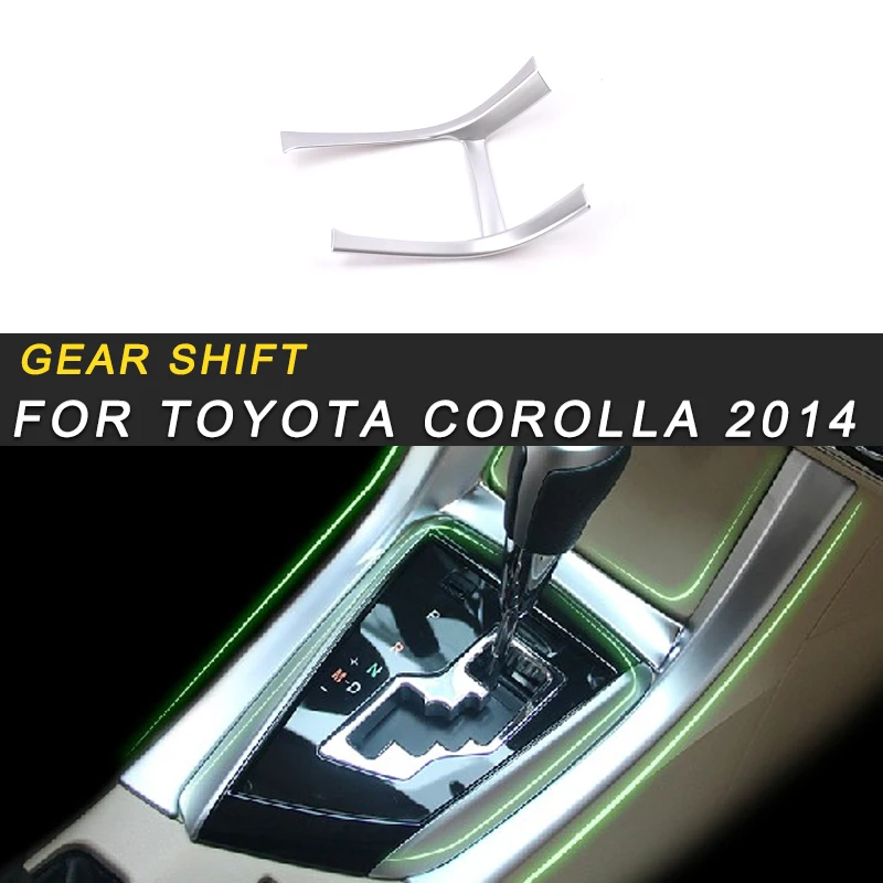 

For Toyota Corolla 2014-2018 Car Styling Gear Shift Hand Brake Cover Frame Trim Sticker Interior Accessories