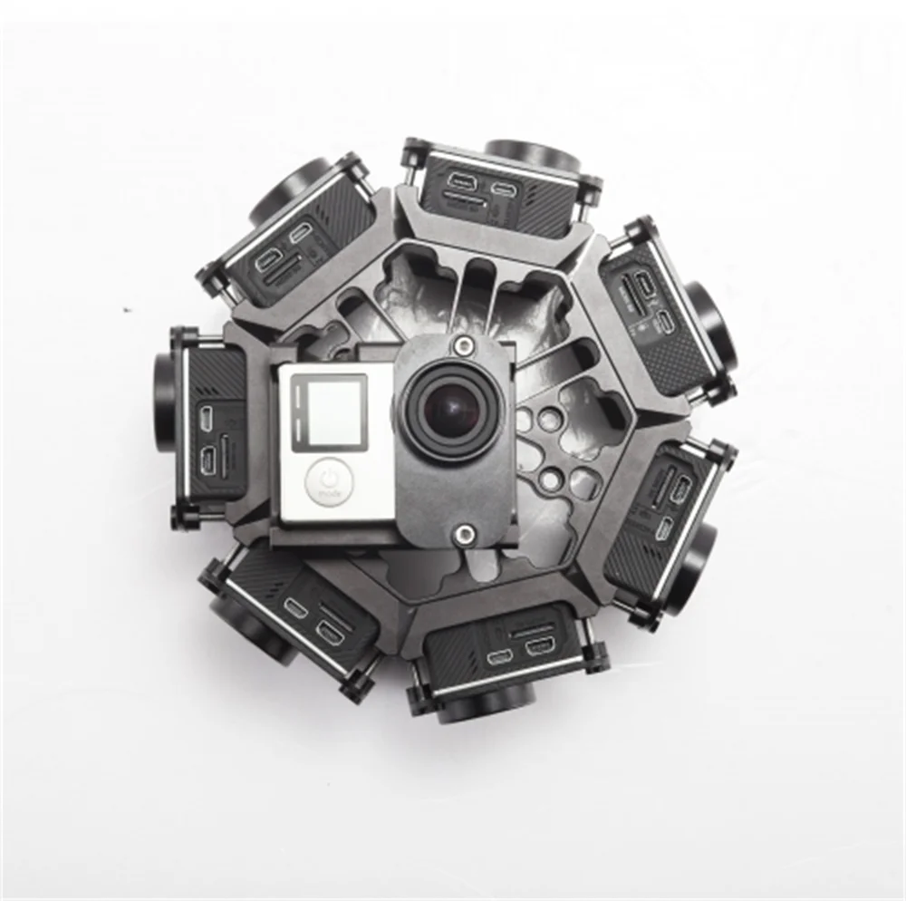 Pg4 8 360 Degree Vr Panoramic Bracket Rig For Gopro Hero3 3 4 Mount 8 Camera Vibration During Shooting 360 Rig Rig 360gopro 360 Rig Aliexpress