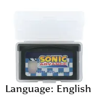 32 бит видеоигры картридж Sonic Advance Консоли Карты ЕС Версия английская литература поддержка Прямая доставка