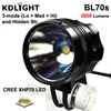KDLITKER BL70s Cree XHP70.2 White / Neutral White / Warm White 3000 Lumens 4-Mode LED Bike Light - Black (1 pc) ► Photo 1/6