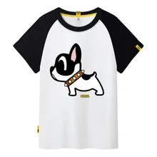 Summer Plus Size Women Cotton T Shirt 2017 New Casual Dog Print Women’s T-shirts Short Sleeve Loose Top Tee Shirt Female C95