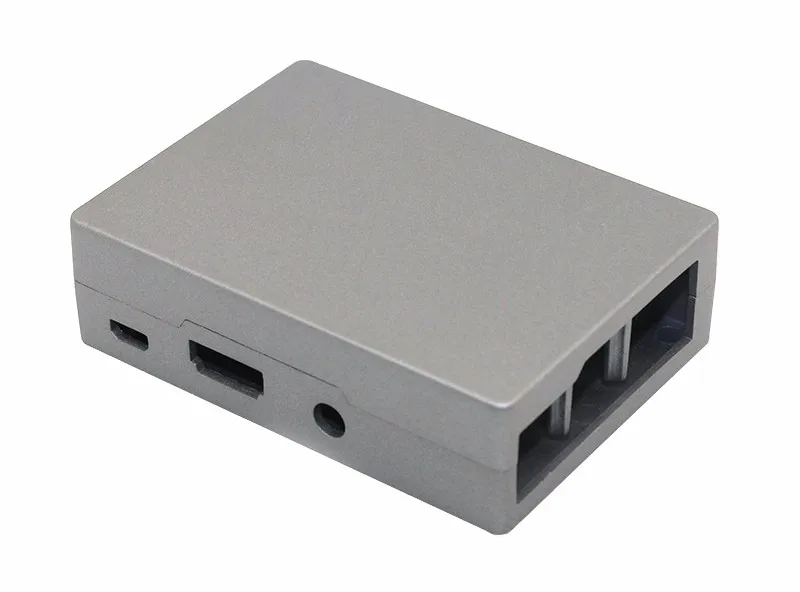 Raspberry Pi 3 Model B+ алюминиевый черный серебристый чехол RPI 3B Plus металлический корпус серебристый корпус совместим с RPi 3 Модель B - Цвет: Silver