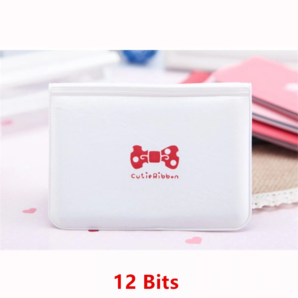 Cute Women Business Card Holder Case Book Cartoon Leather Bank Credit Card Clip Wallet Cardholder Flamingo ID Card Bag 20 Bits - Цвет: A