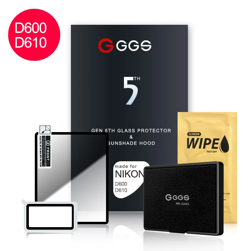 GGS пятое поколение для NIKON D600 D610 LARMOR экранная камера защитная пленка экран