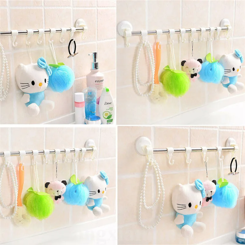 

Tea Set Nail-free Kitchen Seamless Hook Waterproof Hook Bathroom Door Hook