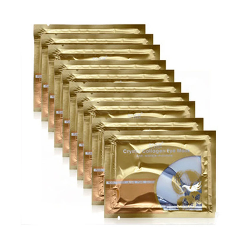 

10Pairs Collagen Crystal Reduce Dark Circles Collagen Patch for Eyes Gel Anti Wrinkle Moisturizing Eye Care Beauty