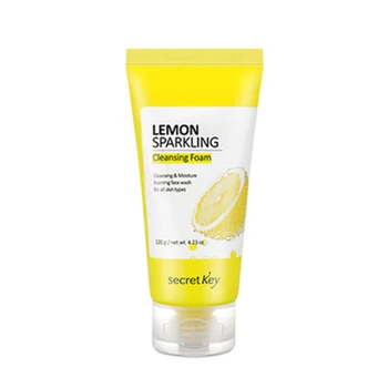 

SECRET KEY Lemon Sparkling Cleansing Foam 120ml korea cosmetics Anti-Acne Deep Clean Balance Oil Whitening Moist Hydrating