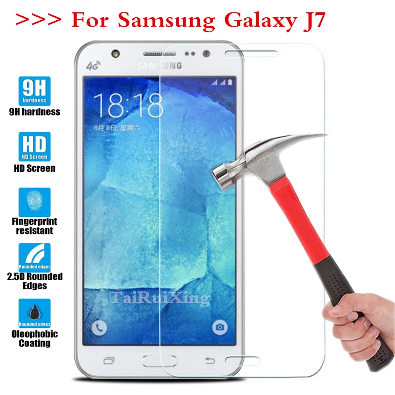 

Screen Protector Film 0.3mm 9H 25D Front Premium Tempered Glass For Samsung Galaxy Samsung Galaxy J7 2015 SM-J700H J700F *