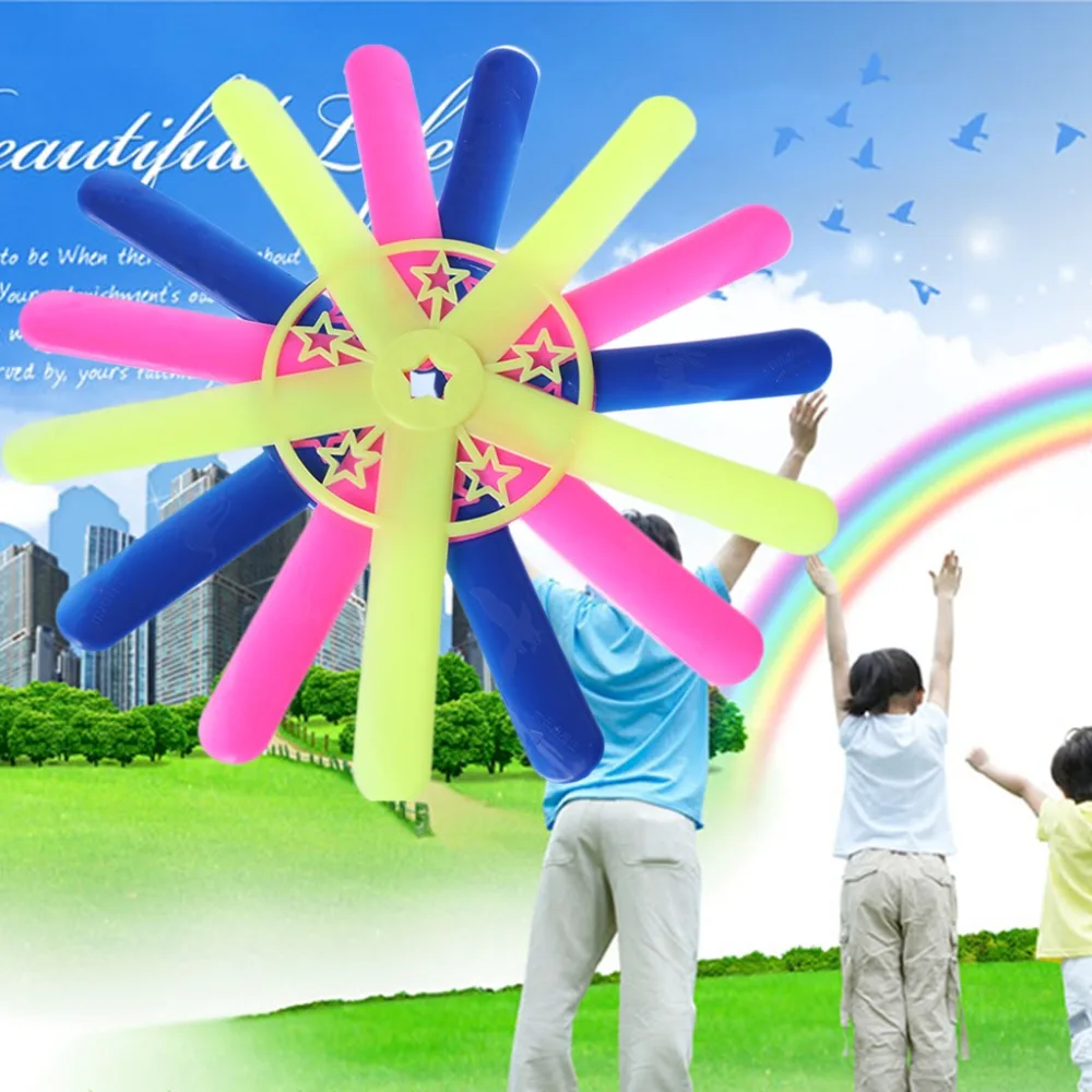 

New Five Leaves Boomerang Outdoor Fun Toy Sport Park Throw Special Flying Toy
