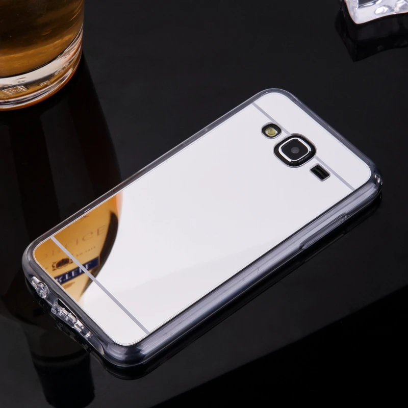 

Phone Cases For Samsung Galaxy J5 Mirror Case Soft TPU Back Cover Case For Galaxy J500 J500F SM-500F Cell Phone Shell Coque Capa