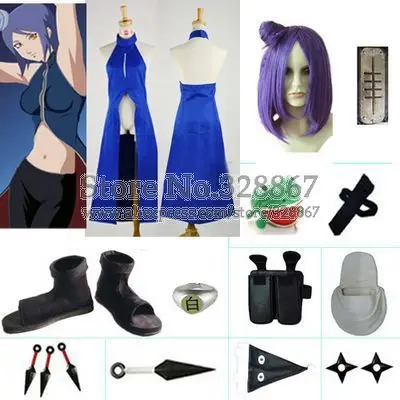 Naruto Konan Cosplay costume with wig|costumes army|cosplay costume  mencostumes used - AliExpress