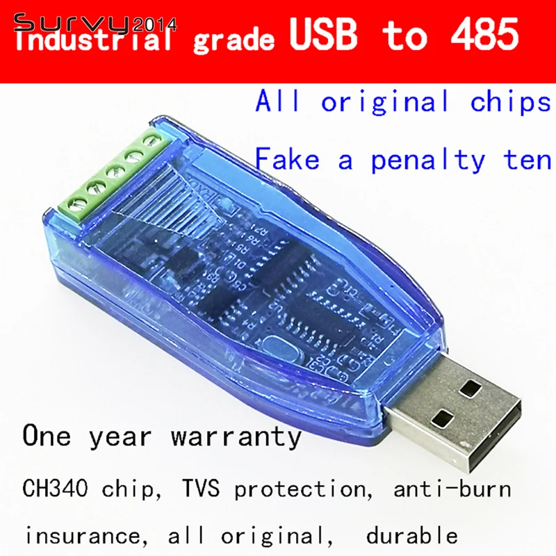 Industrial USB To RS485 Converter Upgrade Protection RS485 Converter Compatibility V2.0 Standard RS-485 A Connector Board Module