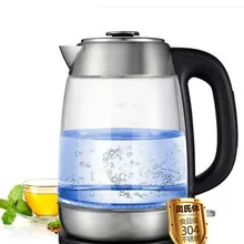Стекло Электрический чайник Бытовая нержавеющая сталь 304 пищевой котел большая емкость Защита от перегрева