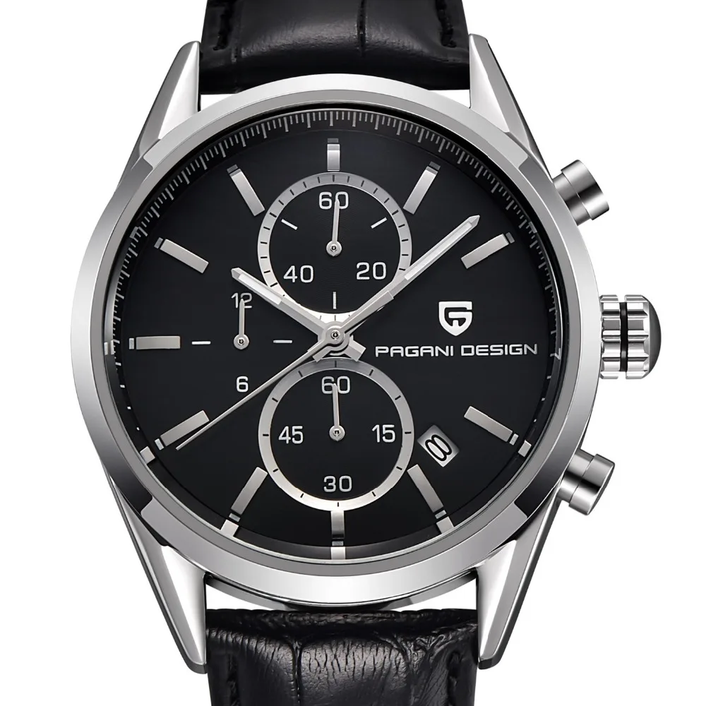 Pagani Дизайн Reloj Hombre кварцевые часы кожа и нержавеющей стали мужчины люксовый бренд