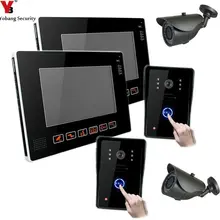 YobangSecurity 9″ Video Audio Intercom Doorbell Video Door Phone Bell Access Control With CCTV Camera for Home Security System