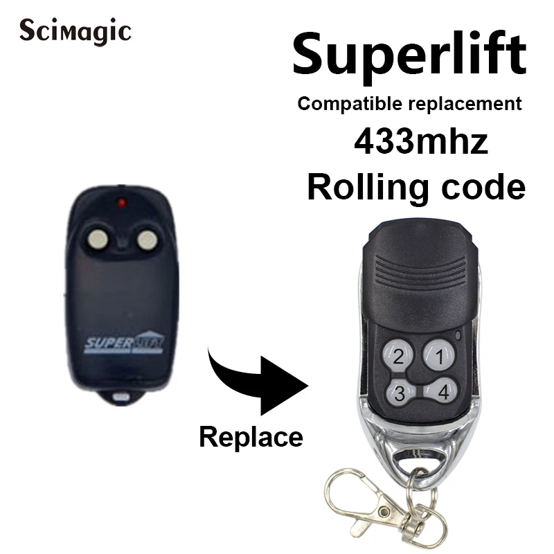 

SUPERLIFT S80/SL1/SL2 /S26/S60 Motor SUPER LIFT Garage Remote Control 433.92MHz Rolling Code