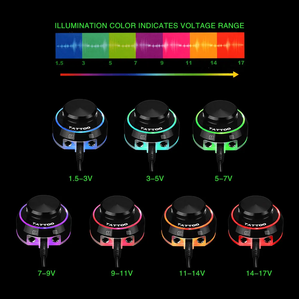  2019 Tattoo Accessories New Mini Tattoo Power Supply Pedal With Knob to Adjust Voltage Supplies