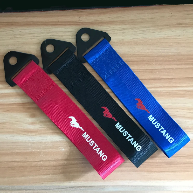 

For MUSTANG Hella Flush emblem Car Towing belt for Ford focus Honda TOYOTA Nissan Bmw Mercedes benz Audi tow accessories