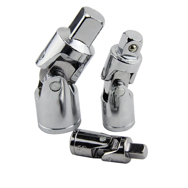 1/4″ 3/8″ 1/2″Universal Joint Set Ratchet Angle Extension Bar Socket Adapter