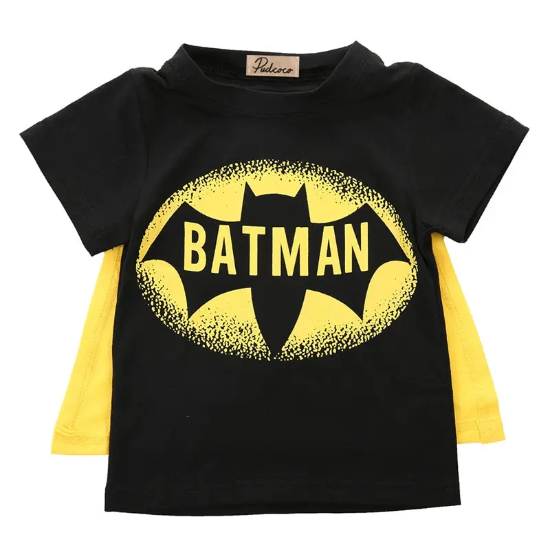 2019 طفل الاطفال الفتيان قصيرة الأكمام سوبرمان Batmen تي شيرت المحملات زي ملابس الطفل ملابس الأولاد مجموعة ملابس الأولاد مجموعة