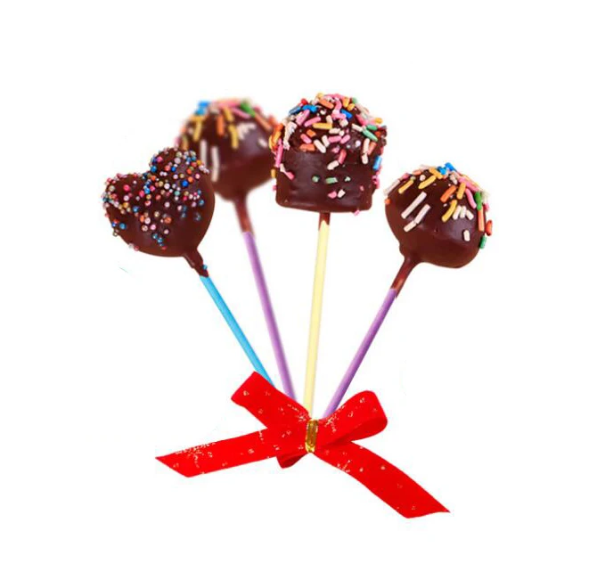 100 шт/партия цветные Пищевые Бумажные палочки для леденцов 10 см торты Поп палочки для конфет шоколадный сахарный полюс леденец палка GYH