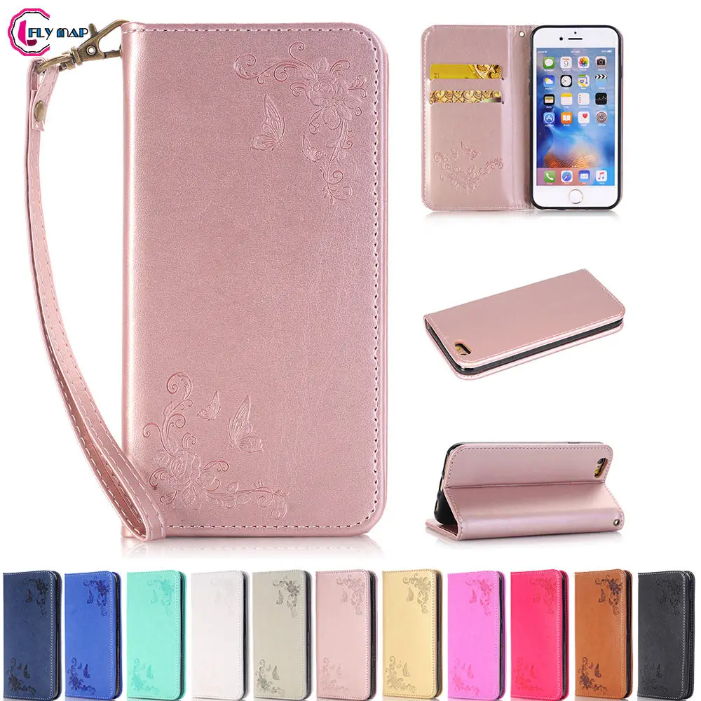 Beste Flip Case voor Apple iPhone 6 iPhone 6 s 6 s Case Mobiele telefoon Lederen Cover apple iPhone6S iPhone6 zwart goud portemonnee tas zachte