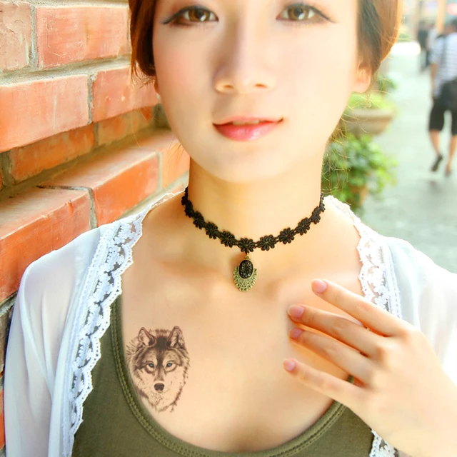 Waterproof Temporary Tattoo Stickers 3D Wild Cool Wolf Animals Design Body Art Make Up Tool Waterproof Temporary Tattoo Stickers 3D Wild Cool Wolf Animals Design Body Art Make Up Tool