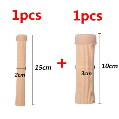 1/2 шт. исправление вальгусной деформации первого пальца стопы исправление выпрямить трубки с закрытым носком сепараторы от болезненной опухоли на pediture инструмент для ног Уход за ногами защита для пальца - Цвет: Светло-желтый