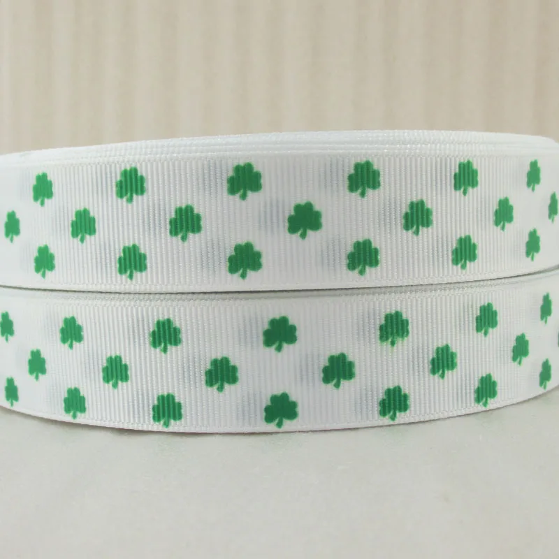 

7/8"(22mm) St Patricks day high quality printed polyester ribbon 5 yards,DIY handmade materials,wedding gift wrap,5Yc359