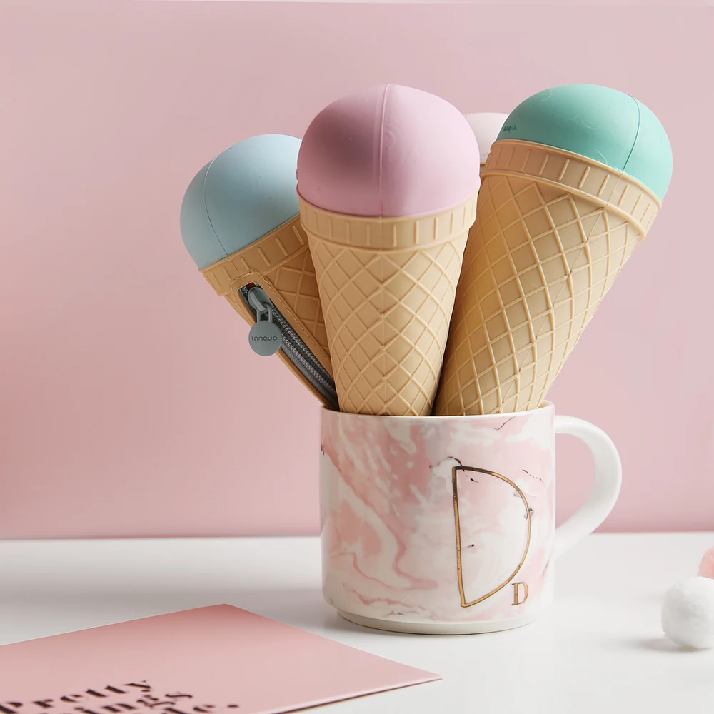 cream pencil case