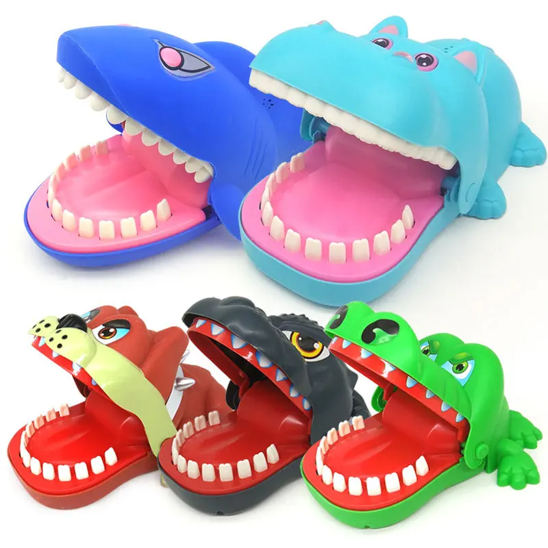 

New hot sale Global creativity Dental dentist bite finger game large size crocodile hippo Godzilla Dog Interesting toy Spoof gif