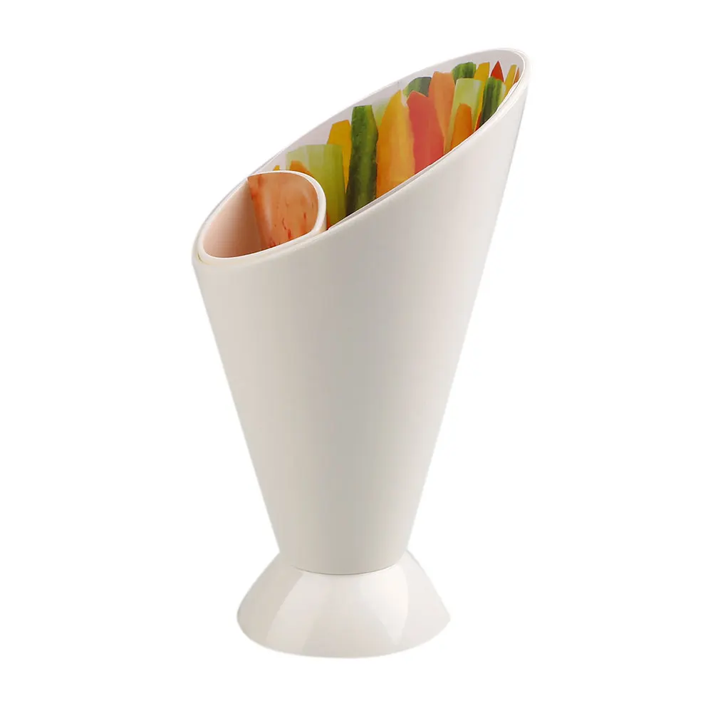 Creative Convenient Snack Stand Serve Holder Fries Chips Finger Food Vegetables