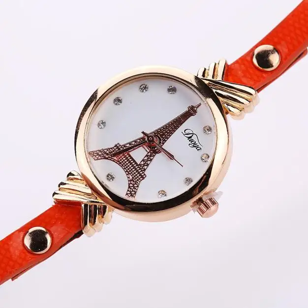 Новые модные изысканные маленькие циферблат женские часы роскошные кожаные объемные наручные часы на браслете со стразами женские