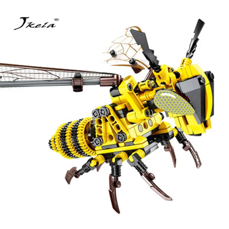 

236pcs Legoingly Technic Bees Building Blocks Assembly Bees DIY Non-Toxic Game Model insect DIY Kids For toys bloki Bricks Set