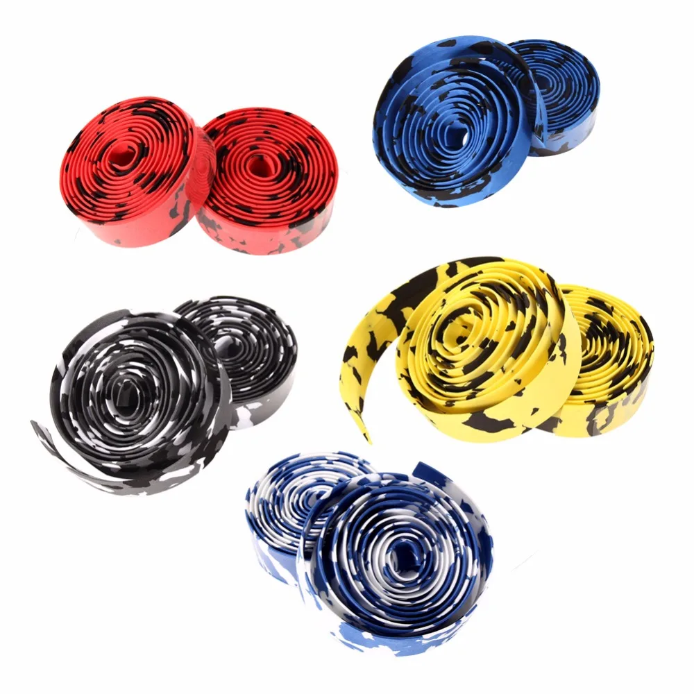 2pcs-Cycling-Road-Bike-Sports-Bicycle-Cork-Handlebar-Tape-2pcs-Bar-plug-5-colors-mixture-Bisiklet