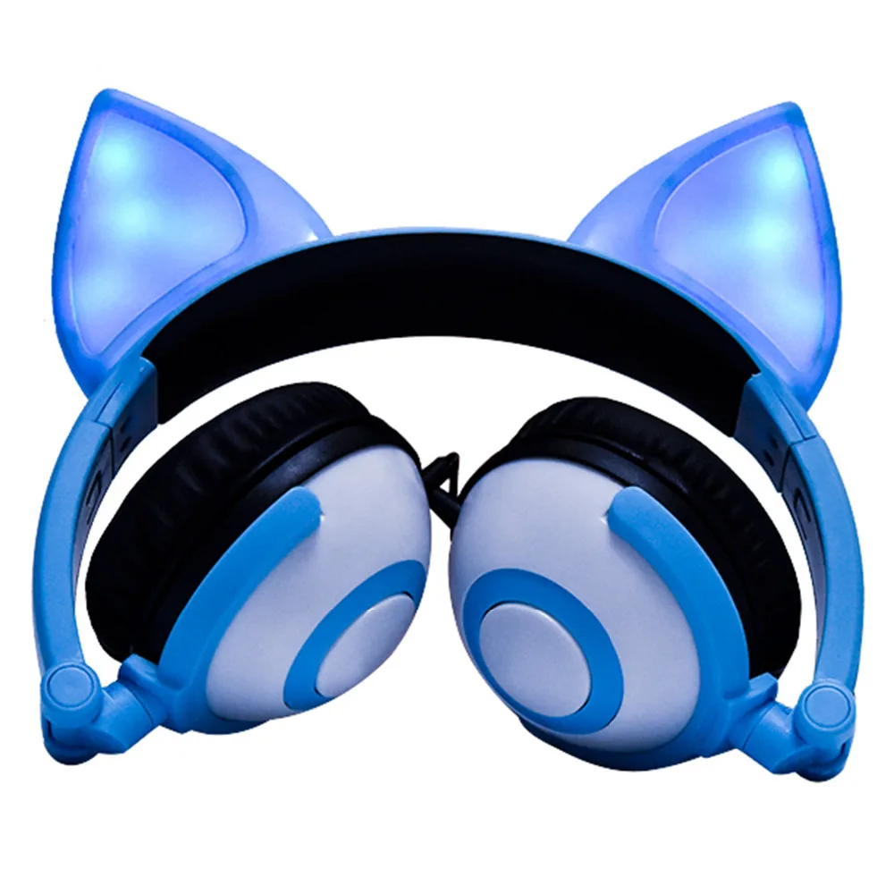 E0071-Kids Glowing Headphone-blue