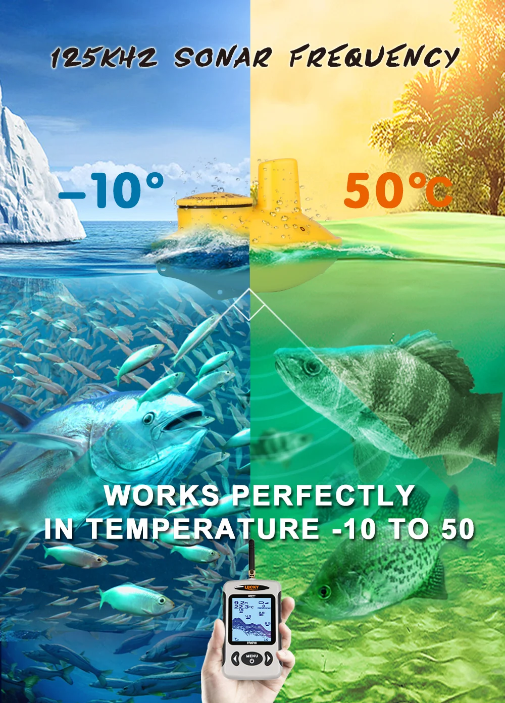 Deeper Fish finder Findfish FFW718 depth Finder Alarm 100M Fishing Wireless Fish Finder 135ft Sonar Sensor Localizador Camera (11)